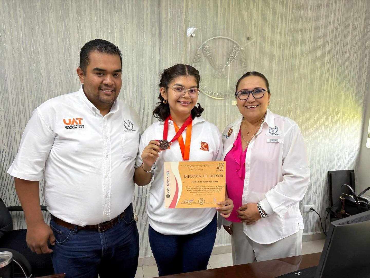 María José Reséndez Dimas gana medalla de bronce para la UAT en la Olimpiada Nacional de Matemáticas