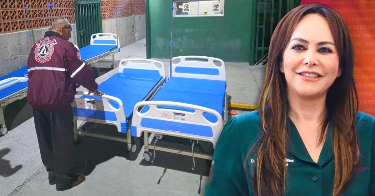 Carmen Lilia Canturosas dona camas clínicas al IMSS de Nuevo Laredo