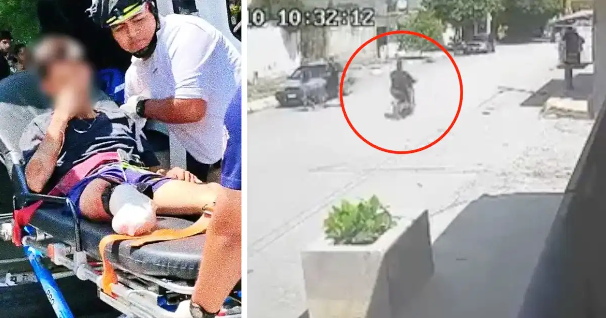 Motociclista pierde una pierna tras fuerte choque en Ciudad Victoria