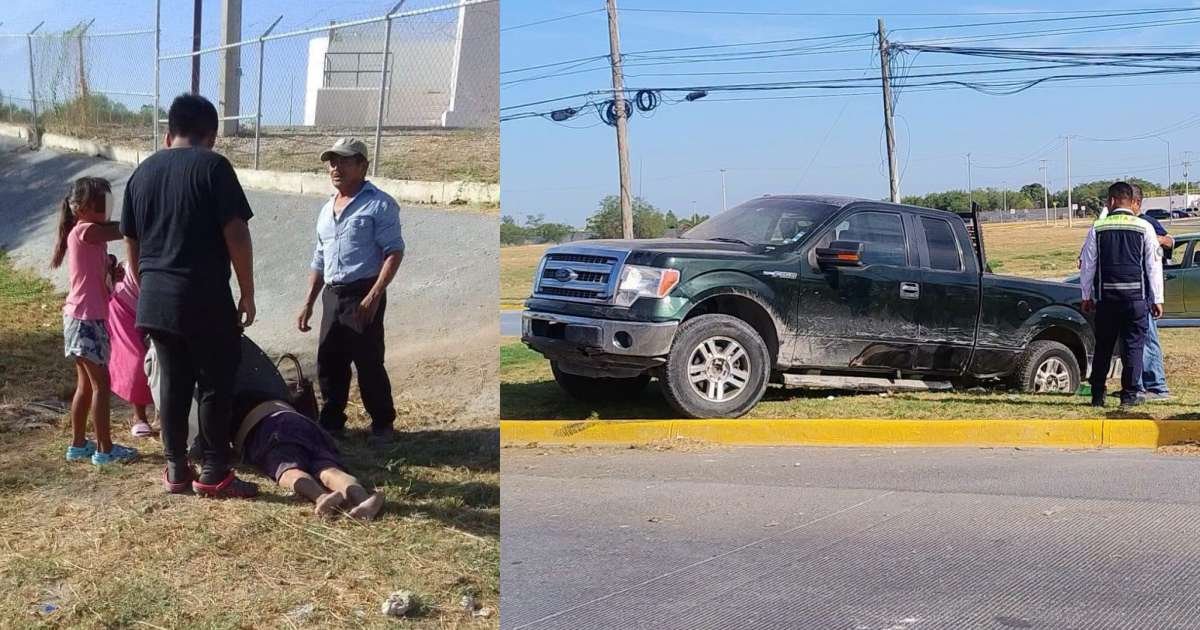 Comerciante queda grave tras ser arrollada en Reynosa