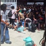 Estampida en secundaria de Ciudad Victoria deja alumno lesionado