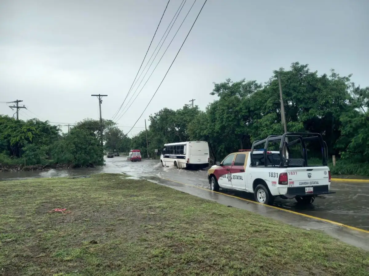 Lluvias en el sur de Tamaulipas dejan encharcamientos en cuatro colonias