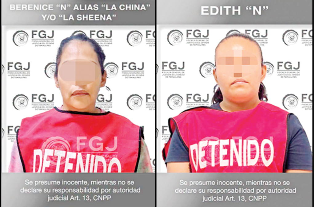 Detienen a dos mujeres por masacres en Tamaulipas ocurridas en Camargo y Nuevo Laredo