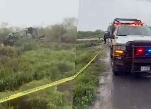 Vuelca unidad de la Guardia Estatal en carretera Matamoros-Victoria; muere un elemento